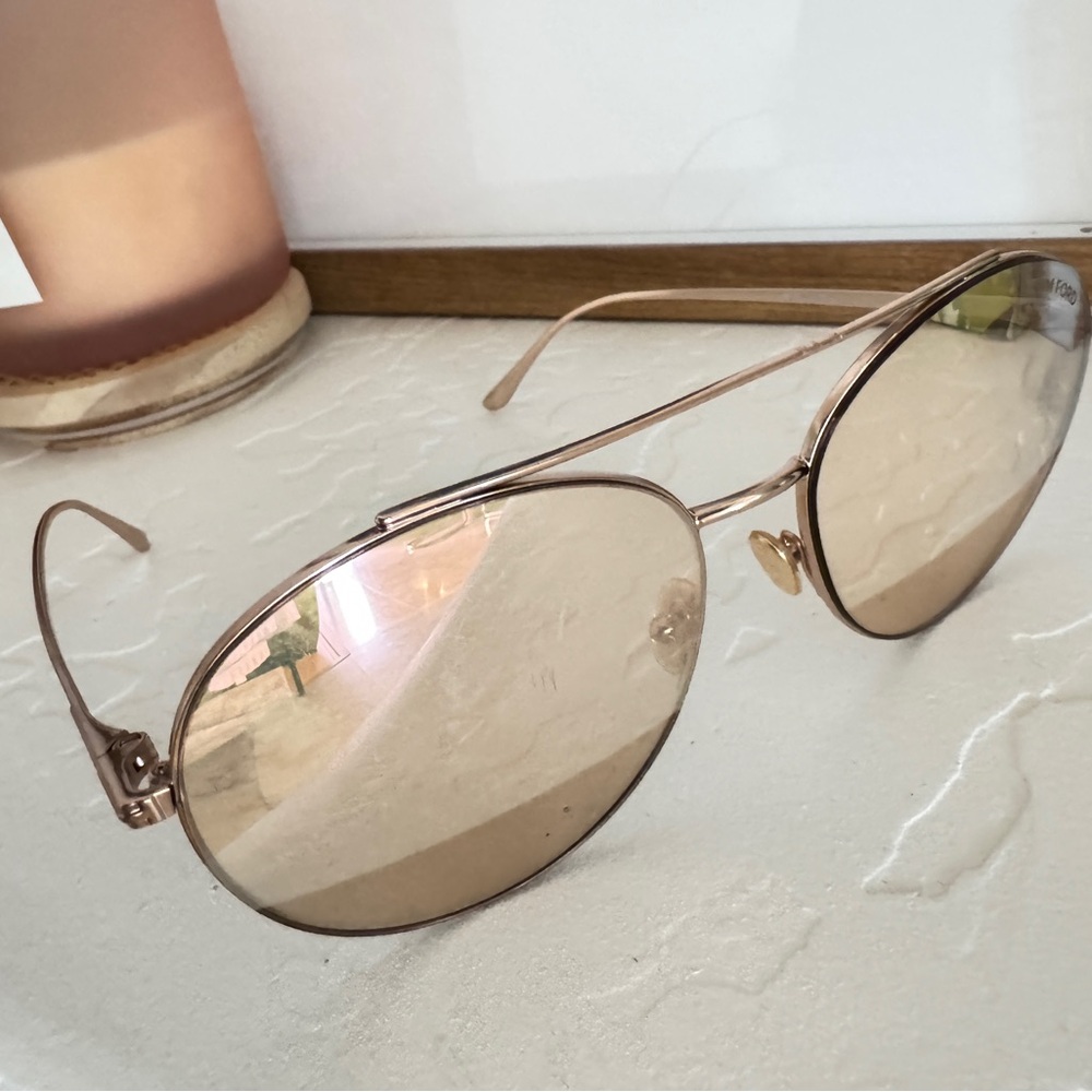 Tom Ford Gold Aviator Sunglasses